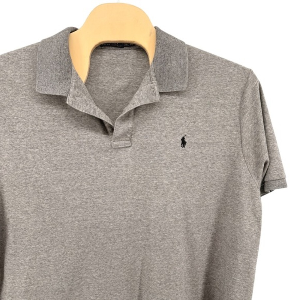 Polo Ralph Lauren Polo Shirt Men 2XB Pre-Owned Jersey Polo Gray SS Pony Logo